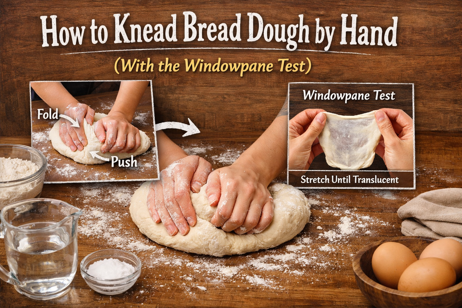 How to Knead Bread Dough by Hand (With the Windowpane Test)